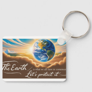 Earth day Keychain