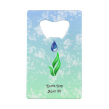 Earth Day Keychain Bottle Opener