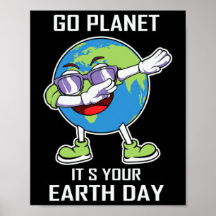 Earth Day Kids Boys Girls Save Our Planet Every Da Poster