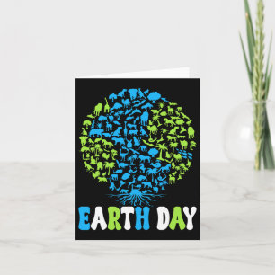 Earth Day Kids Women And Men Cute Earth Day  Card