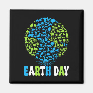 Earth Day Kids Women And Men Cute Earth Day Magnet