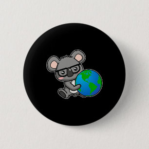 Earth Day Koala Bear Gift Design 2 Inch Round Button