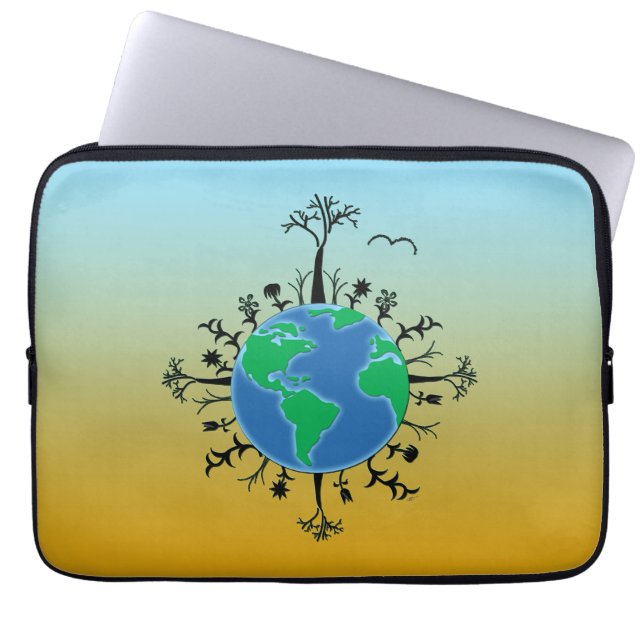 Earth Day Laptop Sleeve (Front)
