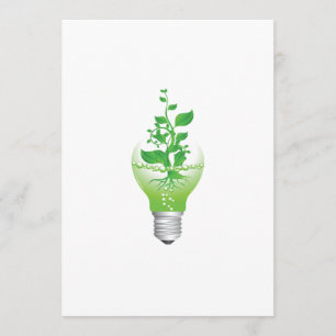 Earth Day Lightbulb Invitations