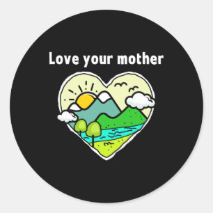 Earth Day Men Women Kids Planet Earth Anniversary  Classic Round Sticker