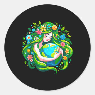 Earth Day Mother Nature Earth Day Save Our Planet  Classic Round Sticker