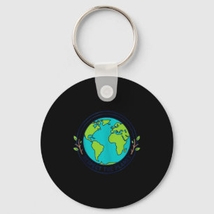 Earth day nature love eco friendly environmental keychain
