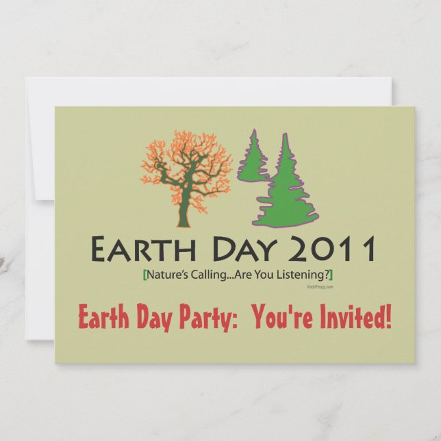 Earth Day Party Invitation (Front)