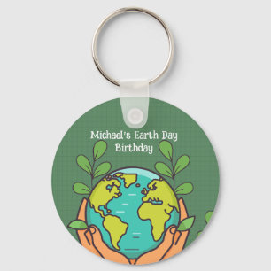 Earth Day Party  Keychain