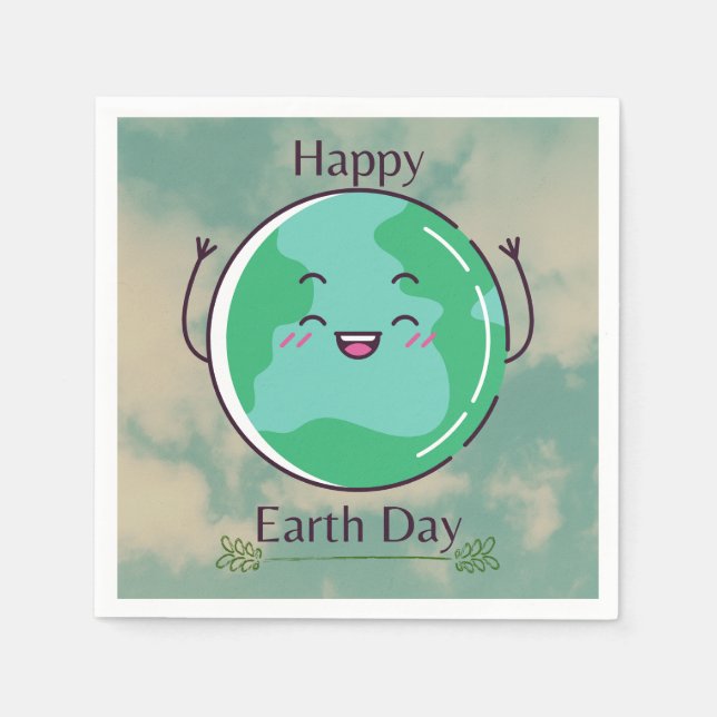 Earth Day Party  Napkin (Front)