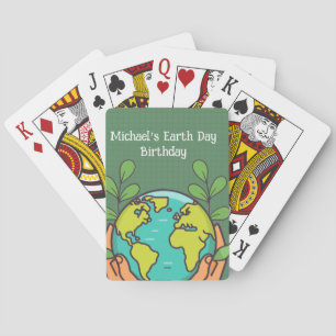 Earth Day Party Playing Cards
