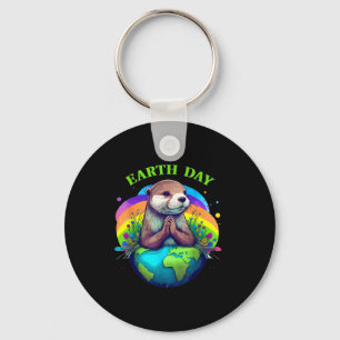 Earth Day Planet Anniversary Earth Day Everyday Wo Keychain