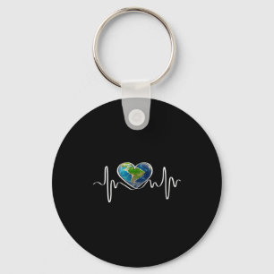 Earth Day Planet April Anniversary Earth Day Every Keychain