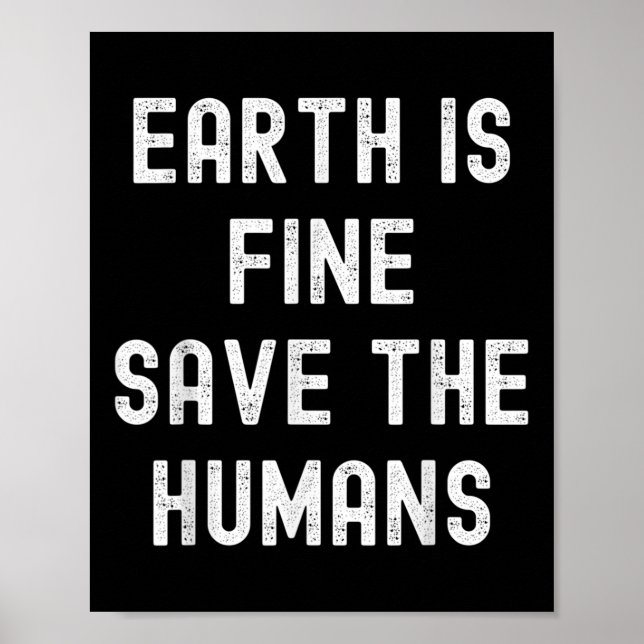 Earth Day Planet Environmental Protection Climate  Poster (Front)