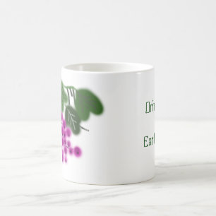 Earth Day. purple grapes and green leaves Coffee Mug