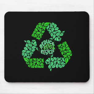 Earth Day Recycle Logo Vintage Recycling Gift Mouse Pad