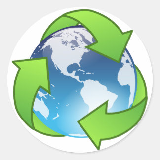 Earth Day Recycle Sticker