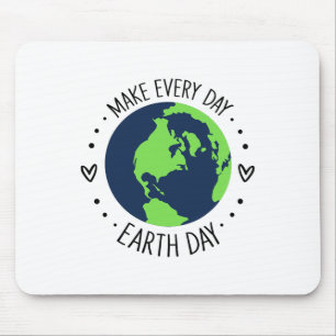 Earth Day Restore Earth Flower Art Save The Planet Mouse Pad