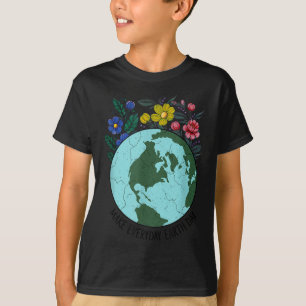 Earth Day Restore Earth Flower Art Save The Planet T-Shirt
