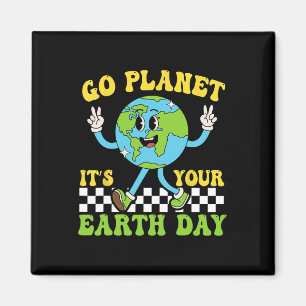 Earth Day Restore Earth Nature Planet Cute Earth D Magnet