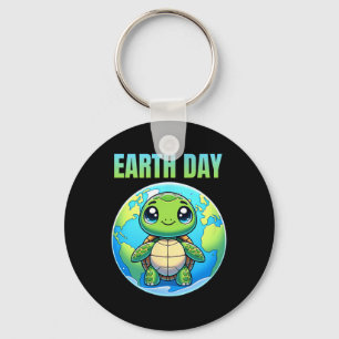 Earth Day Restore Earth Turtle 2025 Keychain