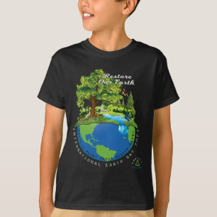 Earth Day Restore Our Earth Protect Wetlands Ocean T-Shirt