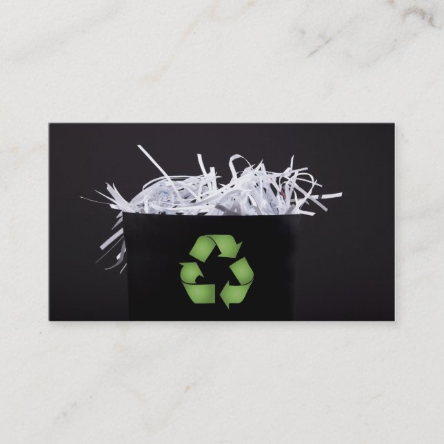 Earth Day Reuse Recycling Company Business Card (Front)