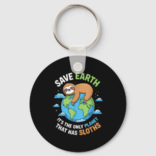 Earth day save earth the only planet that has keychain