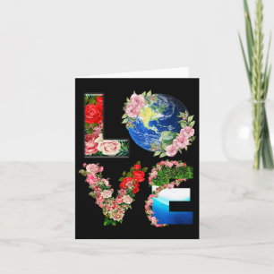 Earth Day - Save Love The World Card
