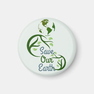 earth day, save our earth, love earth, our mother magnet