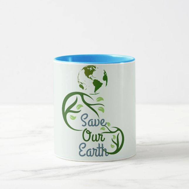 earth day, save our earth, love earth, our mother  mug (Center)