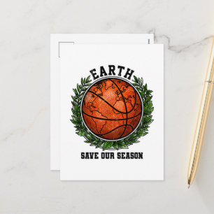 earth day save our season holiday postcard