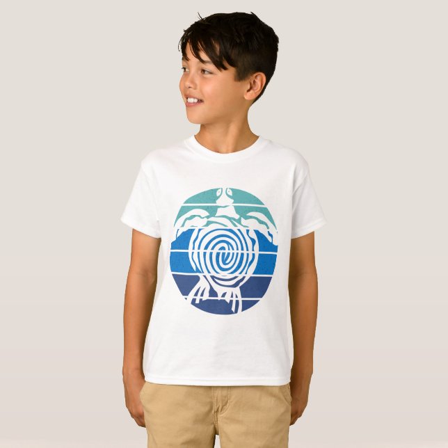 Earth Day, Sea Turtle, Clean the Ocean T-Shirt (Front Full)