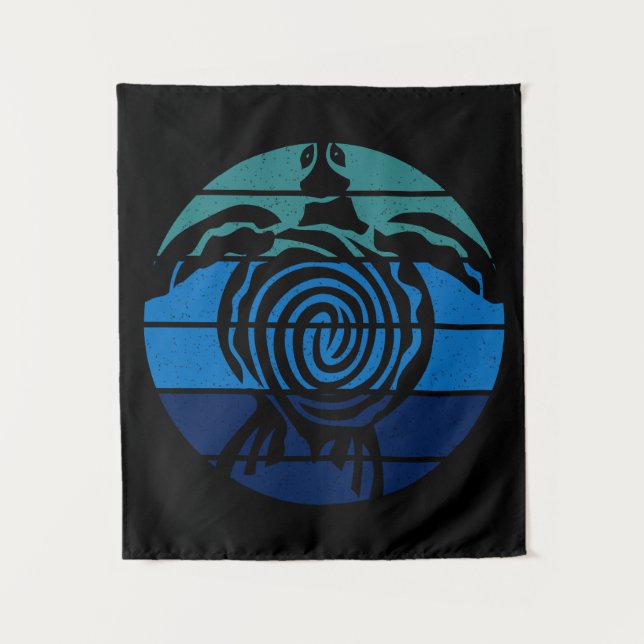 Earth Day, Sea Turtle, Clean the Ocean Tapestry (Front)