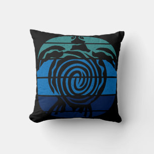 Earth Day, Sea Turtle, Clean the Ocean Throw Pillow