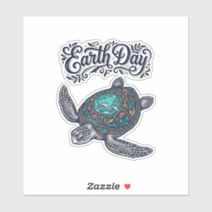 Earth Day Sea Turtle Vintage Engraving Shirt Desig