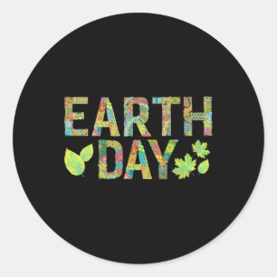 Earth Day Shirt Cute Earth Day Men Women Kids 1  Classic Round Sticker