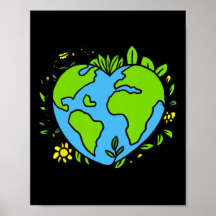 Earth Day Shirt Cute Earth Day Men Women Kids Poster