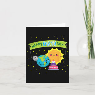 Earth Day Shirt For Kids Funny Cute Earthday Card