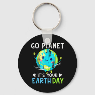 Earth Day Shirt Go Planet It's Your Earth Day Wome Keychain