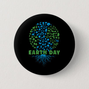 Earth Day Shirt Kids , Women & Men Cute 54th E 2 Inch Round Button