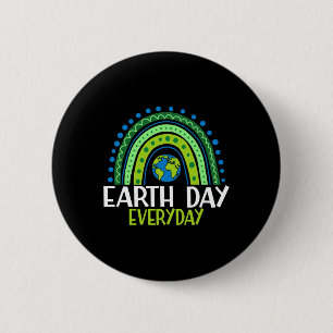 Earth Day Shirt Teacher Earth Day Everyday Rainbow 2 Inch Round Button