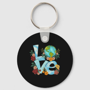 Earth Day Shirt Teacher Environment Day Recycle Ea Keychain