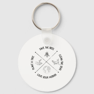 Earth Day Shirts Plant A Tree  Keychain