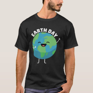 Earth Day Smiling Planet Mother Earth Nature T-Shirt