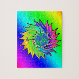 Earth Day ~ Sunburst Jigsaw Puzzle