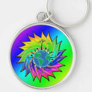 Earth Day ~ Sunburst Keychain