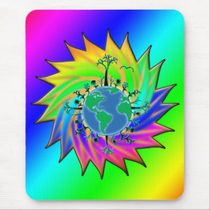Earth Day ~ Sunburst Mouse Pad