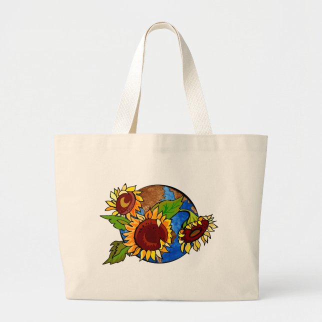 Earth Day Sunflower Bag (Front)