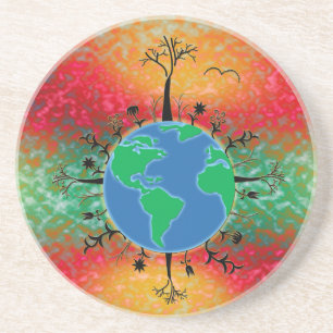 Earth Day ~ Sunrise Coaster